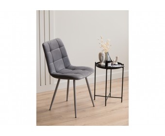 Стул на металлокаркасе Чилли темно-серый / серый