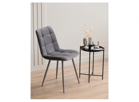 Стул на металлокаркасе Чилли темно-серый / серый в Ростове-на-Дону