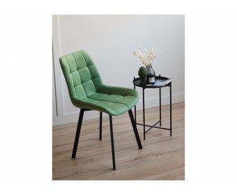 Стул на металлокаркасе Челси 360 П фисташковый (zd 651) / черный