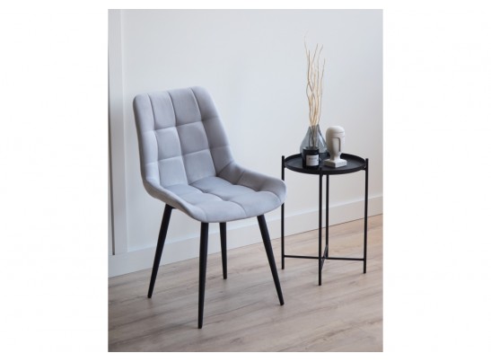 Стул на металлокаркасе Челси К светло-серый (zd 960) / черный в Ростове-на-Дону