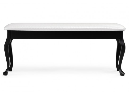 Банкетка Хиль черная / кожзам белый пунто в Ростове-на-Дону