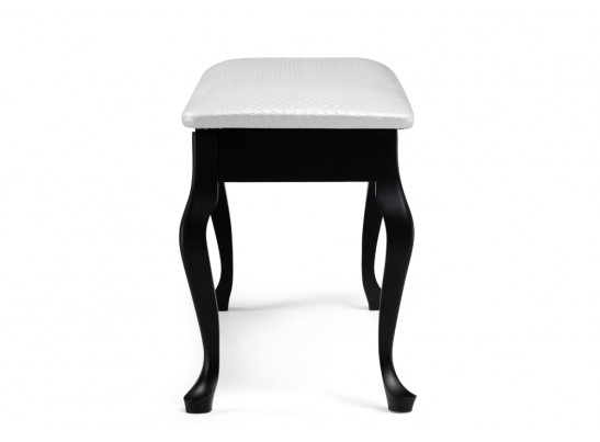 Банкетка Хиль черная / кожзам белый пунто в Ростове-на-Дону