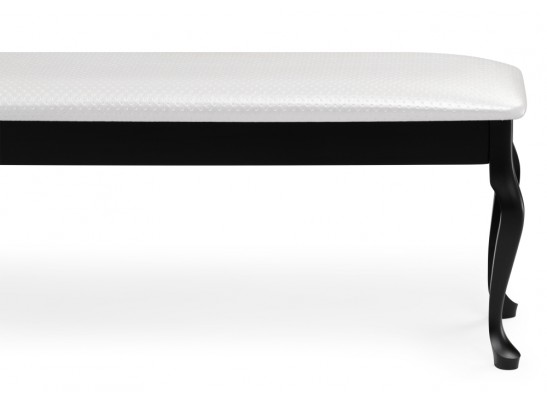 Банкетка Хиль черная / кожзам белый пунто в Ростове-на-Дону