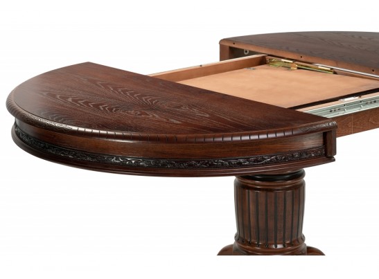 Деревянный стол Альфред 110(160)х110х80 орех / коричневая патина в Ростове-на-Дону