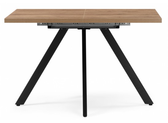 Деревянный стол Райн 32 116(160)x77 раздвижной дуб табачный / черный в Ростове-на-Дону