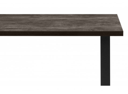 Деревянный стол Лиман 117 х 77 бетон темный / черный матовый в Ростове-на-Дону