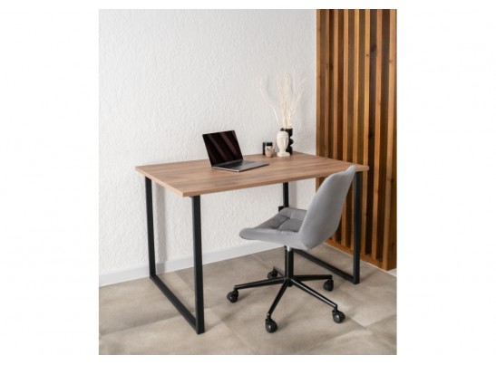 Деревянный стол Лиман 117 х 77 дуб крафт табачный / черный матовый в Ростове-на-Дону