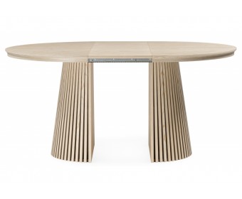 Деревянный стол Mersin 120(200)x120 шпон дуба / бук