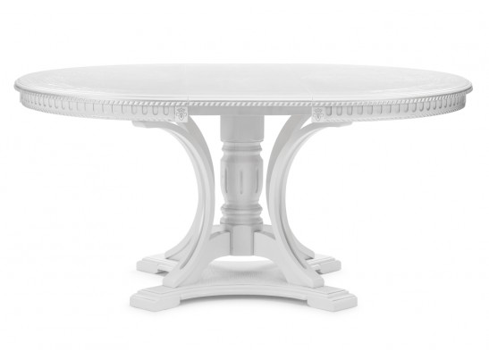 Деревянный стол Нозеан 120(160)х120х76 серебро / белый в Ростове-на-Дону