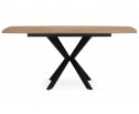Деревянный стол Палу 130(170)х80 дуб веллингтон / черный