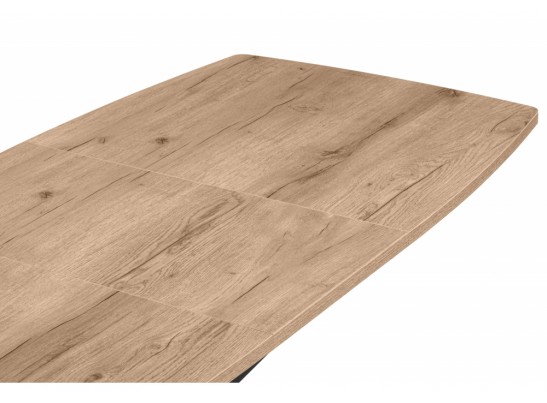 Деревянный стол Палу 130(170)х80 дуб веллингтон / черный