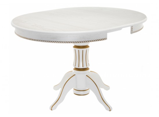 Деревянный стол Павия 100 молочный / золотая патина в Ростове-на-Дону