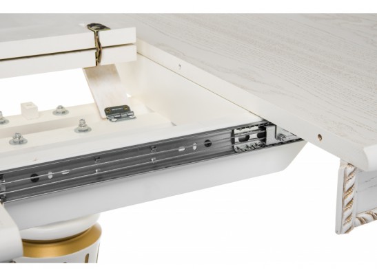 Деревянный стол Павия 100 молочный / золотая патина в Ростове-на-Дону