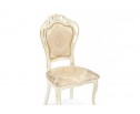 Деревянный стул Bronte молочный / патина золото