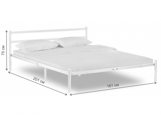 Двуспальная кровать Фади 160х200 белая в Ростове-на-Дону