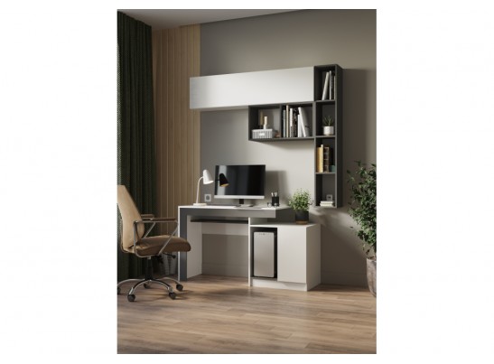 Компьютерный стол Модена белый / графит в Ростове-на-Дону