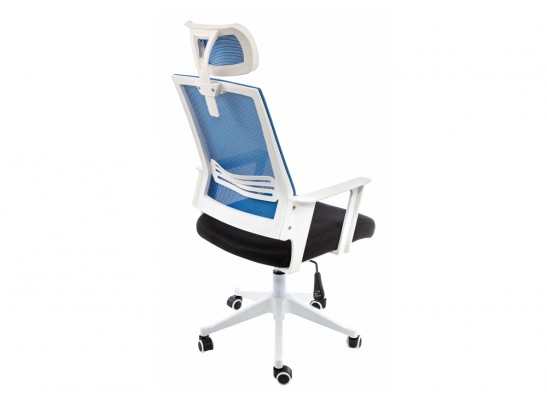 Компьютерное кресло Dreamer белое / черное / голубое в Ростове-на-Дону