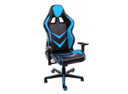 Компьютерное кресло Racer черное / голубое в Ростове-на-Дону