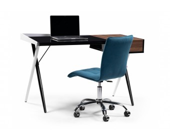 Компьютерный стол Koneli dark walnut / black