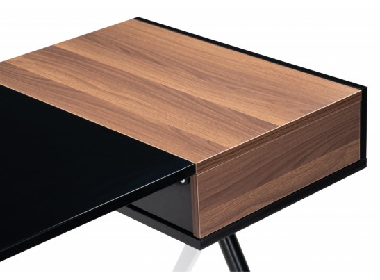 Компьютерный стол Koneli dark walnut / black в Ростове-на-Дону