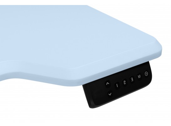 Компьютерный стол Маркос 140х80 голубой / черный в Ростове-на-Дону