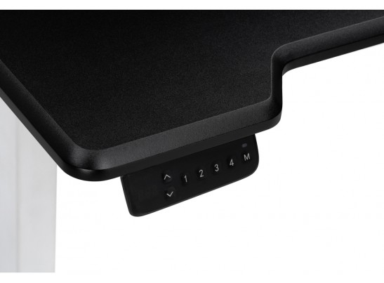 Компьютерный стол Маркос с механизмом подъема 120х75х75 черная шагрень / белый в Ростове-на-Дону