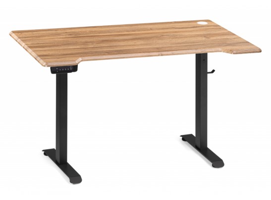 Компьютерный стол Маркос с механизмом подъема 140х80х75 дуб вотан / черный в Ростове-на-Дону