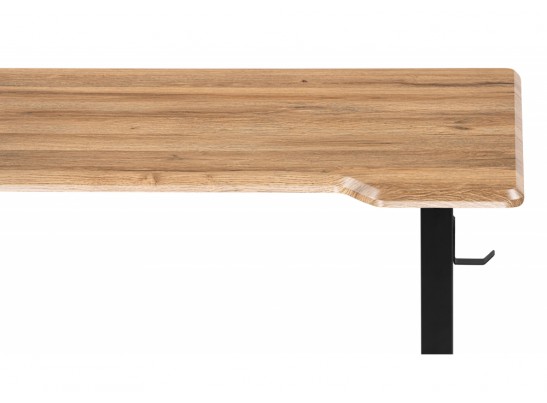 Компьютерный стол Маркос с механизмом подъема 140х80х75 дуб вотан / черный в Ростове-на-Дону