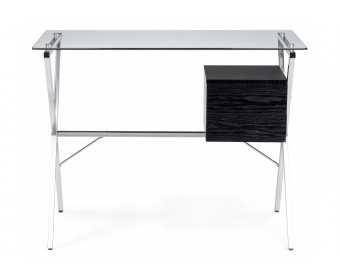 Компьютерный стол Monki black / chrome