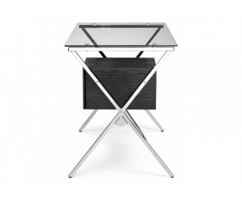 Компьютерный стол Monki black / chrome