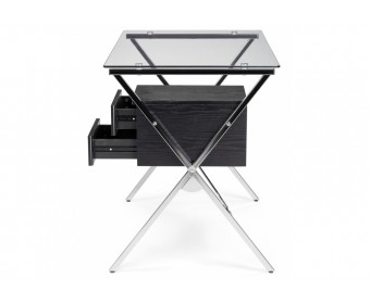 Компьютерный стол Monki black / chrome