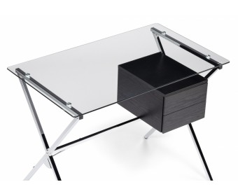 Компьютерный стол Monki black / chrome