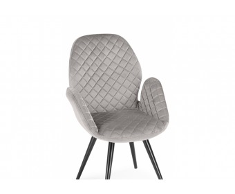 Кресло Муат поворотное confetti silver / черный