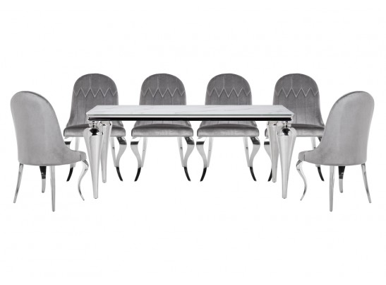 Обеденная группа Карли white / gray в Ростове-на-Дону