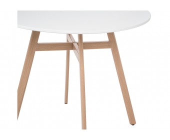 Обеденная группа Номиа 90 white / wood