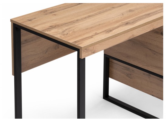 Письменный стол Iris металл дуб вотан / черный муар в Ростове-на-Дону