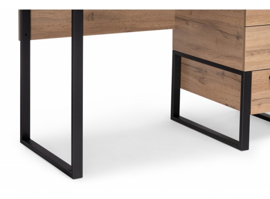 Письменный стол Iris металл дуб вотан / черный муар в Ростове-на-Дону