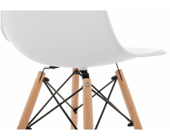 Пластиковый стул Eames PC-015 белый
