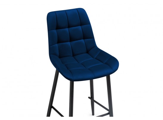 Полубарный стул Алст велюр синий / черный в Ростове-на-Дону