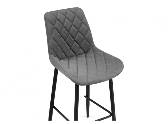 Полубарный стул Баодин К Б/К темно-серый / черный в Ростове-на-Дону