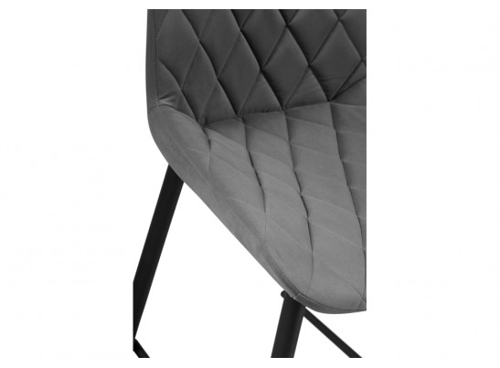 Полубарный стул Баодин К Б/К темно-серый / черный в Ростове-на-Дону