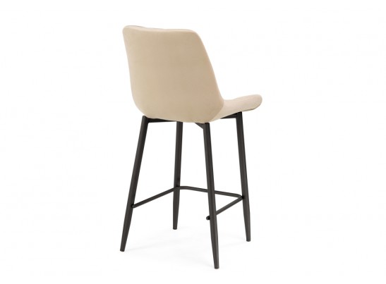 Полубарный стул Баодин велюр бежевый / черный в Ростове-на-Дону