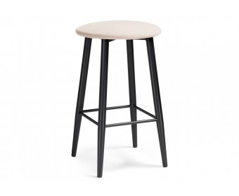 Полубарный стул Гангток катания айвори / черный матовый