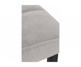 Полубарный стул Лофт серый (катания сильвер) / черный