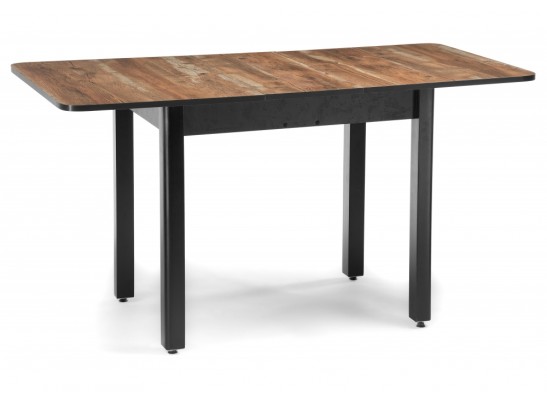 Стол Баи 110(139)х69х74 дуб юкон / черный в Ростове-на-Дону