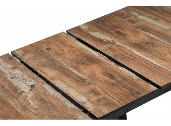 Стол Баи 110(139)х69х74 дуб юкон / черный в Ростове-на-Дону