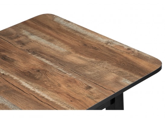 Стол Баи 110(139)х69х74 дуб юкон / черный в Ростове-на-Дону