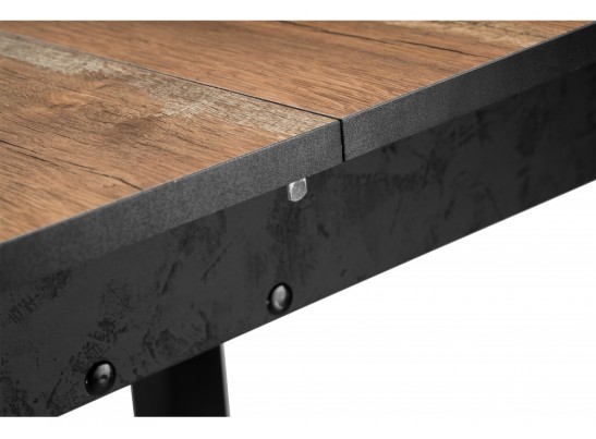 Стол Баи 110(139)х69х74 дуб юкон / черный в Ростове-на-Дону