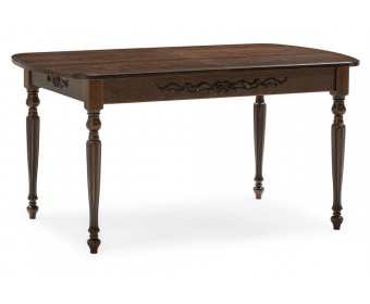 Стол Бевье 150(200)х90х77 орех темный / орех