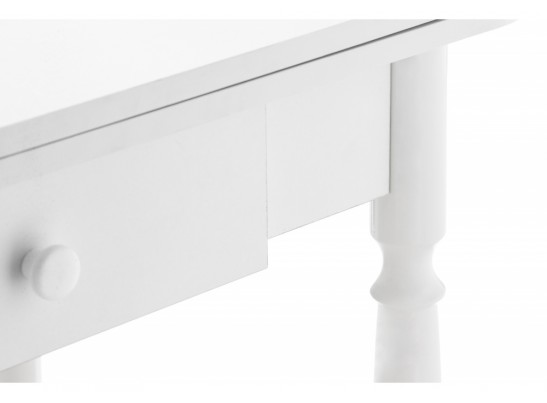 Стол Брентон с ящиком 60(120)х79х75 белый глянец в Ростове-на-Дону